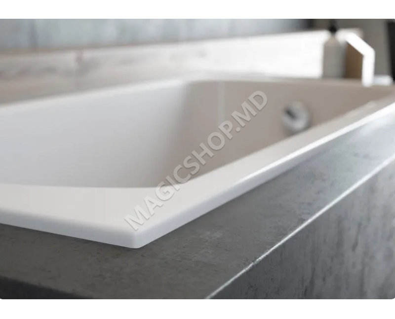 Акриловая прямоугольная ванна CLASSIC SLIM (плюс крепления) , 1200x700 mm